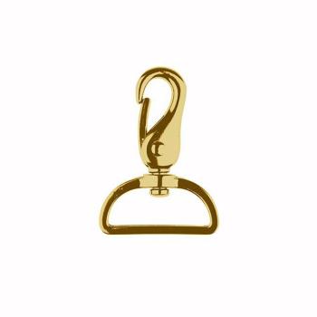 Metall-Karabiner 4 cm Breite Gelbgold